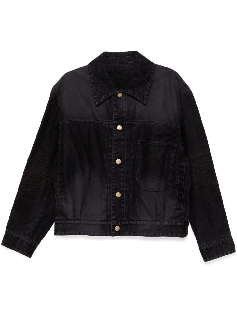 SOLID HOMME panelled denim jacket - Black von SOLID HOMME