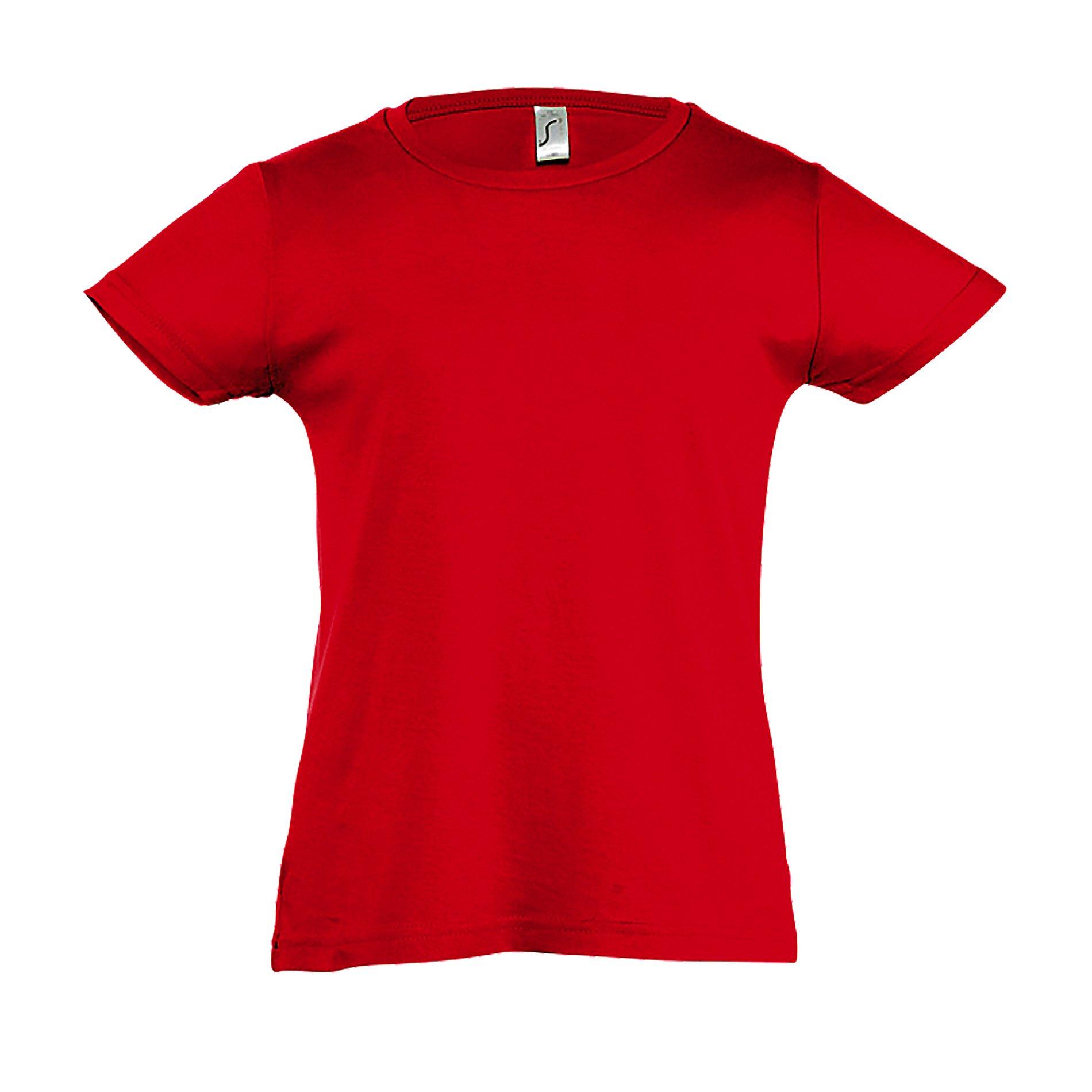 Cherry Tshirt, Kurzarm Mädchen Rot Bunt 10A von SOLS