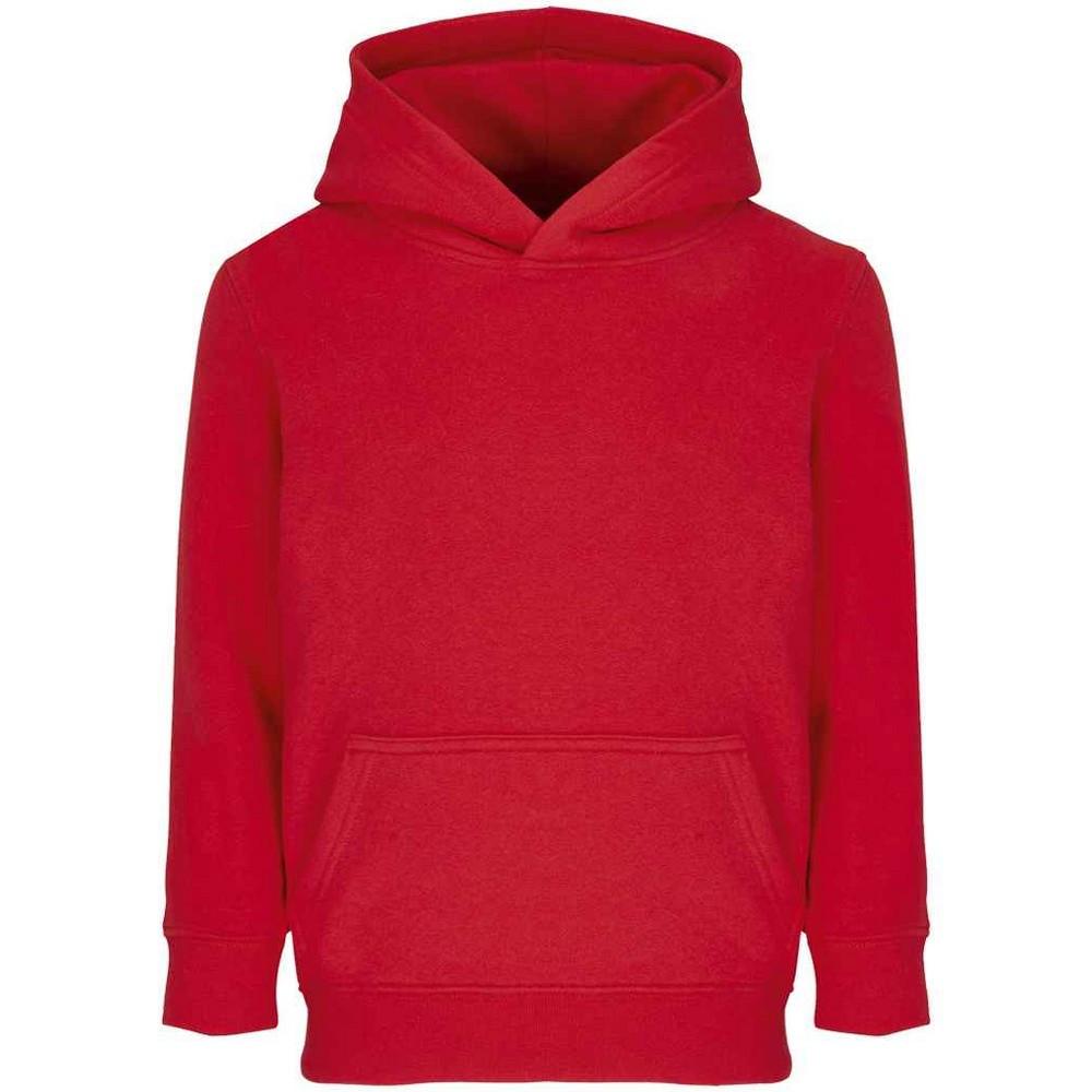 Connor Kapuzenpullover Jungen Rot Bunt 152 von SOLS