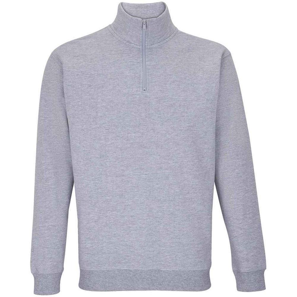 SOLS - Conrad Sweatshirt mit kurzem Reißverschluss, für Herren, Taubengrau, Größe L von SOLS