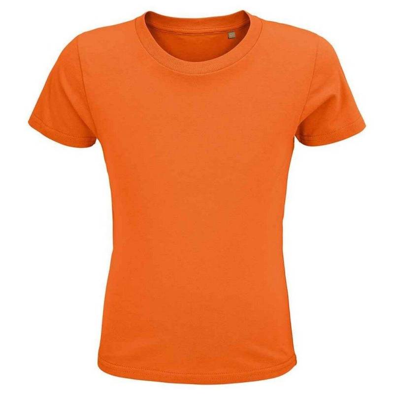 Crusader Tshirt Jungen Orange 128 von SOLS