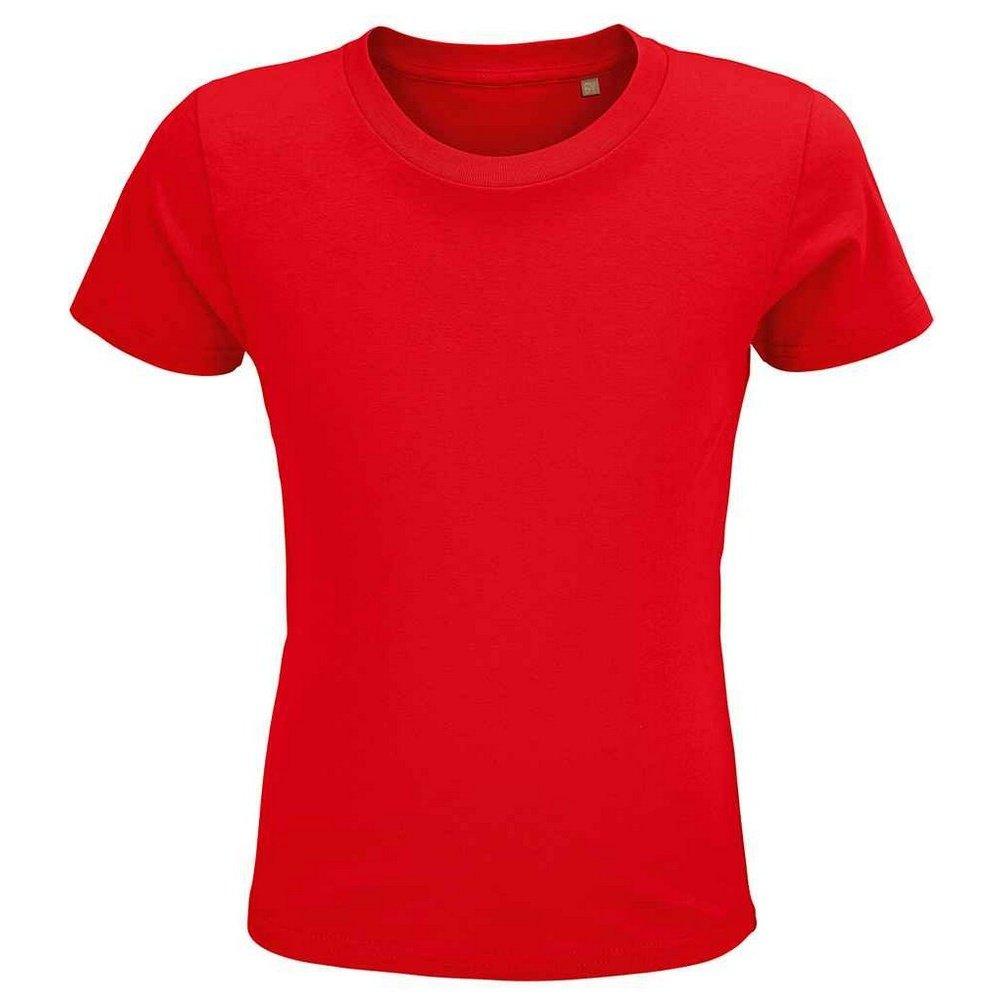 Crusader Tshirt Mädchen Rot Bunt 140 von SOLS