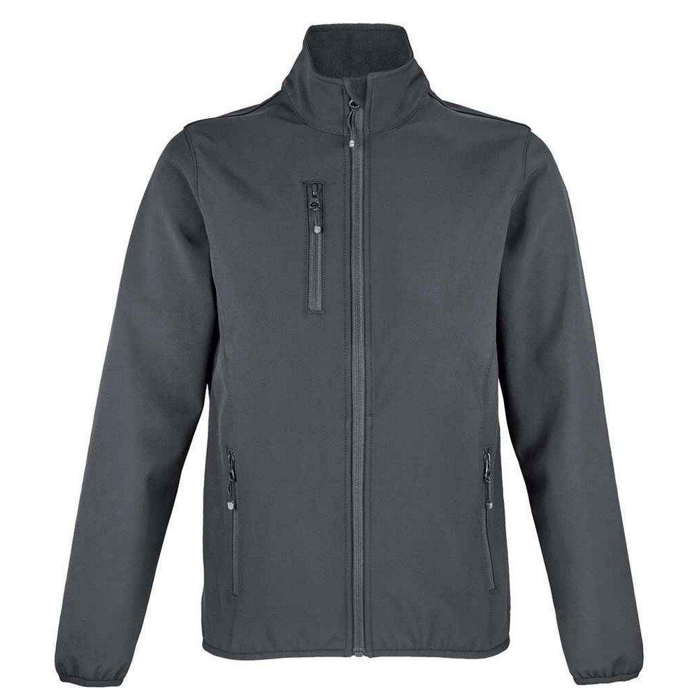 SOLS - Falcon Softshelljacke recyceltes Material, für Damen, Charcoal Black, Größe M von SOLS