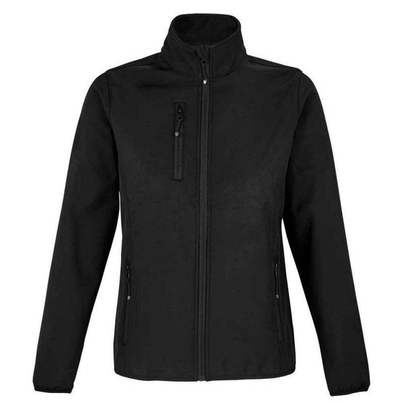 Falcon Softshelljacke Recyceltes Material Damen Schwarz L von SOLS