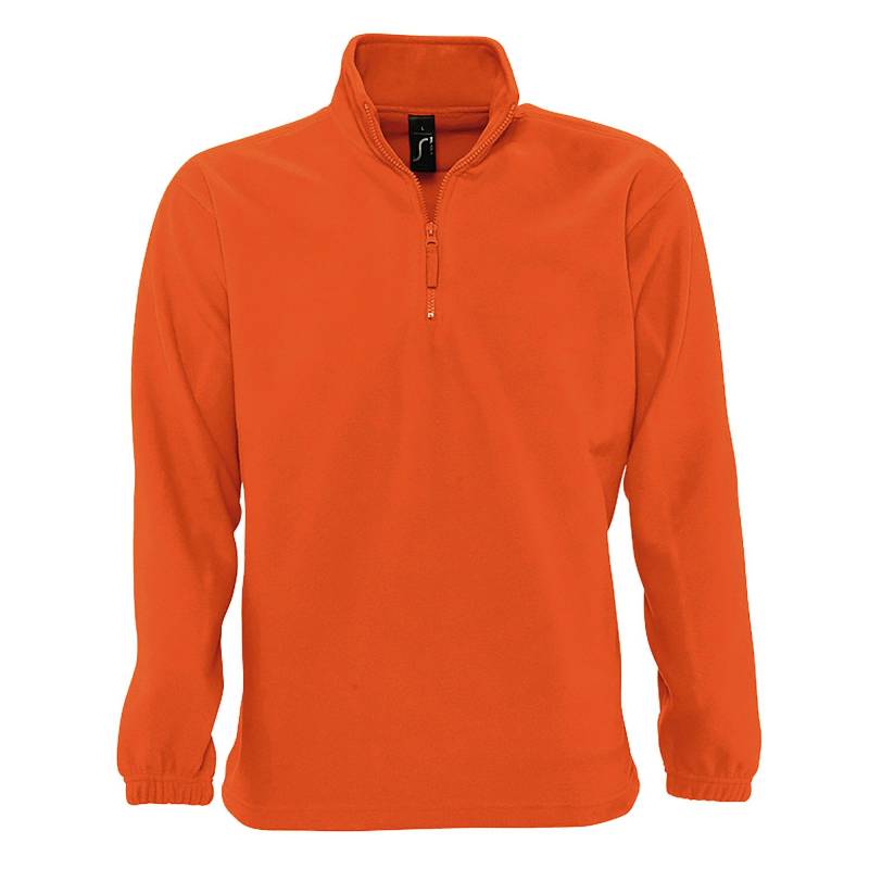 Fleece Top Ness Herren Orange L von SOLS