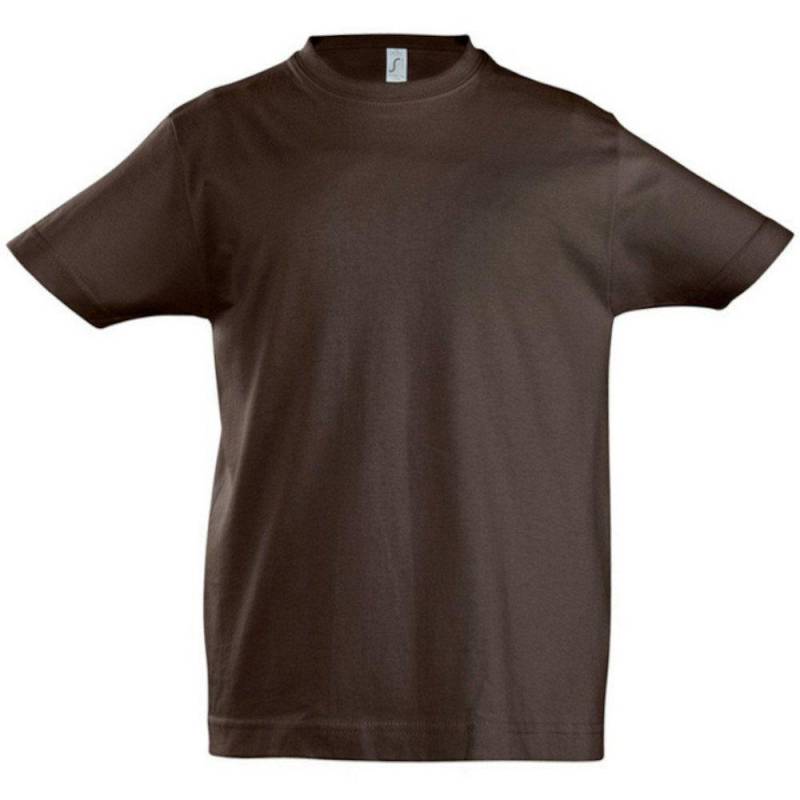 Imperial Tshirt, , Kurzarm Jungen Braun 12A von SOLS