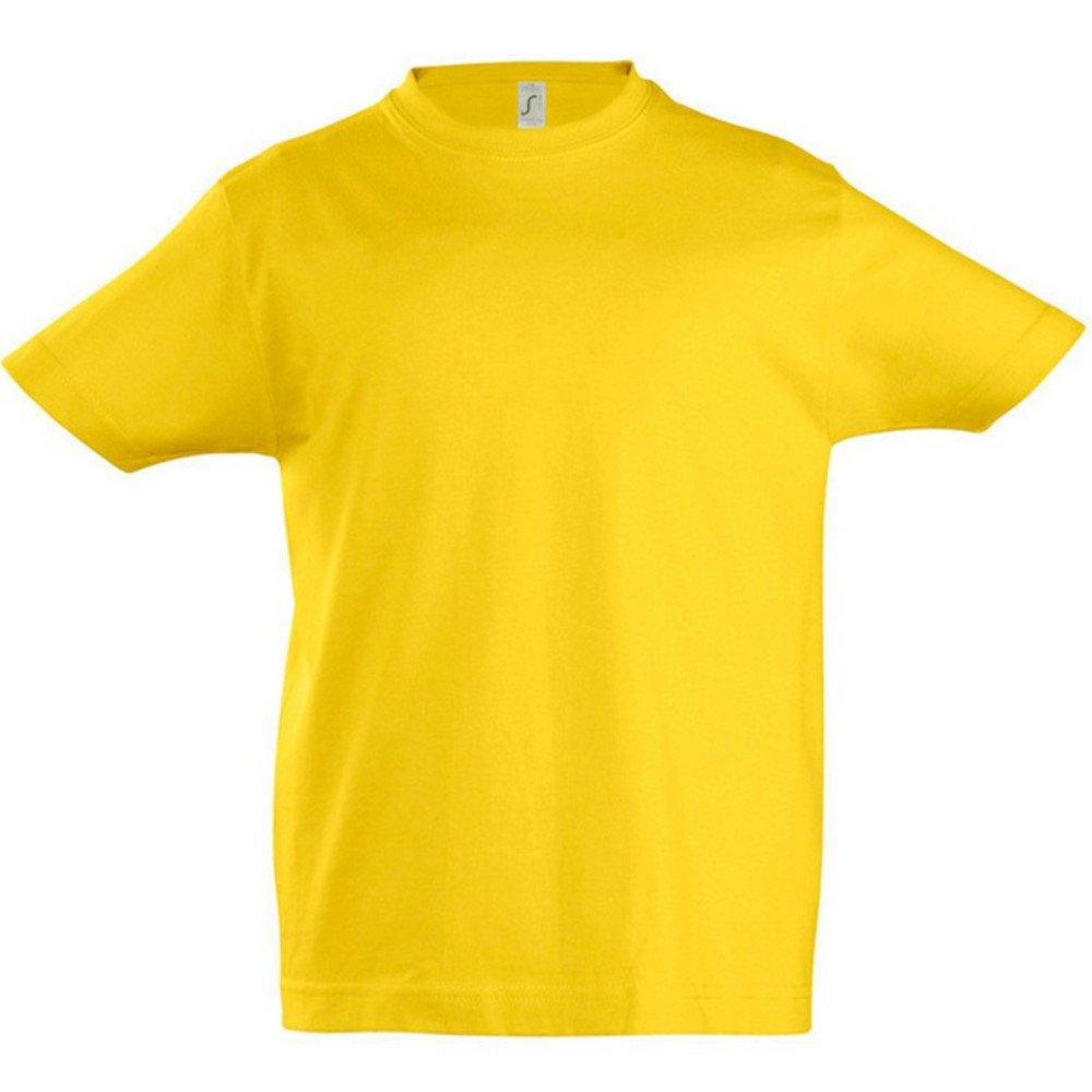 Imperial Tshirt, , Kurzarm Jungen Gold 2A von SOLS