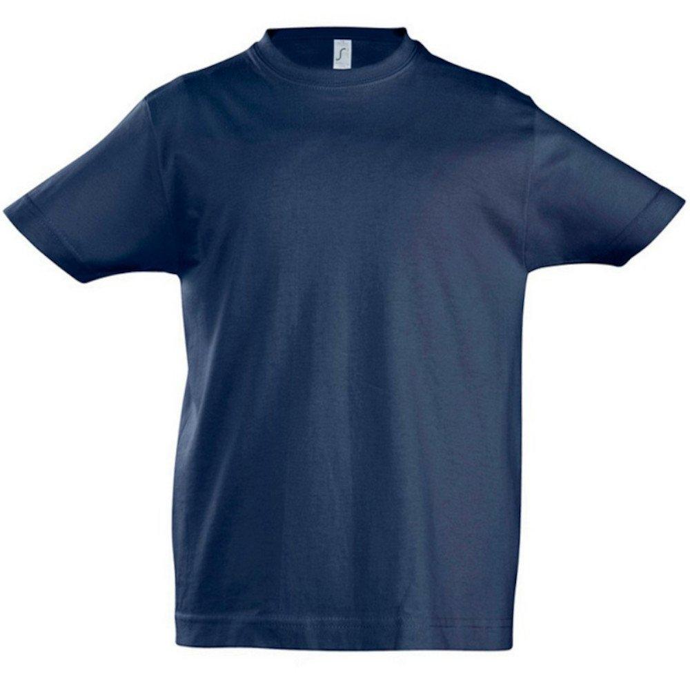 Imperial Tshirt, , Kurzarm Jungen Marine 10A von SOLS