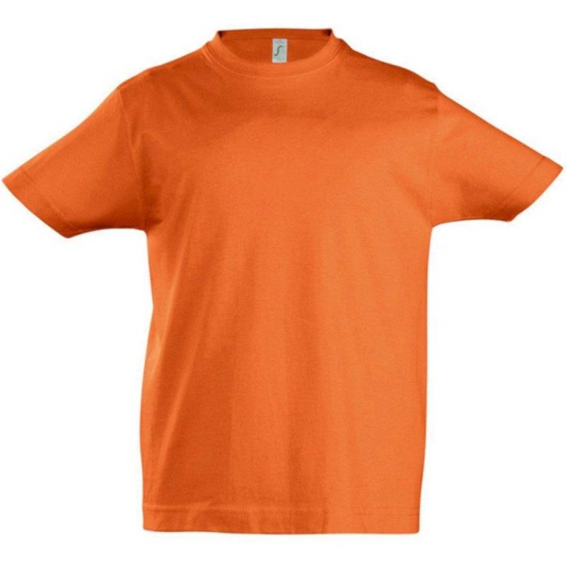 Imperial Tshirt, , Kurzarm Jungen Orange 4A von SOLS