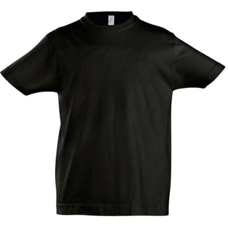 Imperial Tshirt, , Kurzarm Jungen Schwarz 10A von SOLS