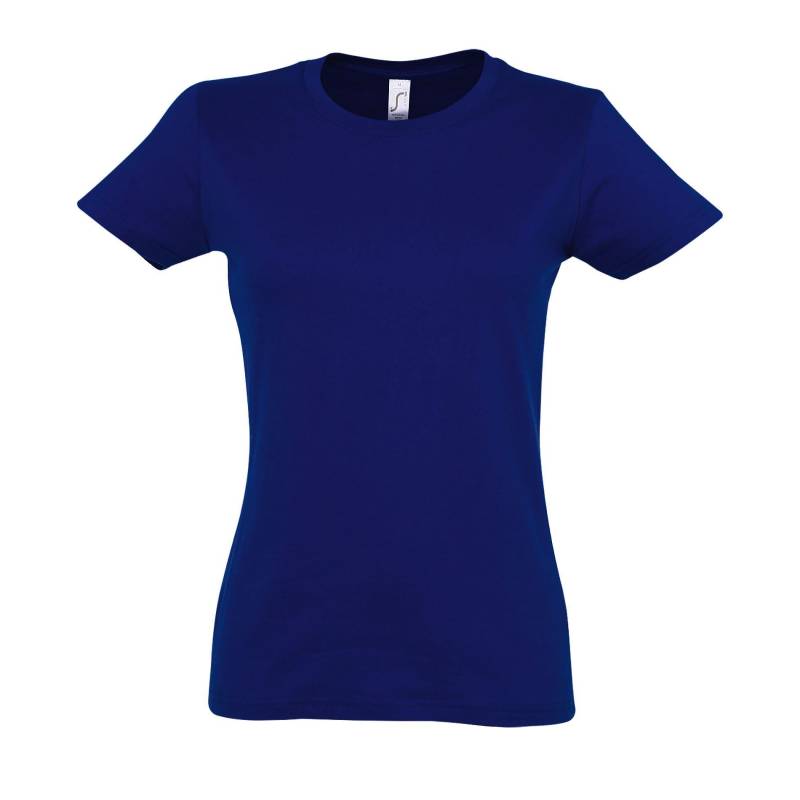 Imperial Tshirt, Kurzarm, Rundhalsausschnitt Damen Blau S von SOLS