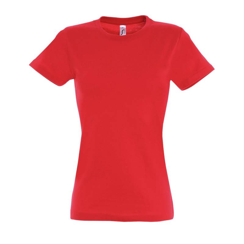 Imperial Tshirt, Kurzarm, Rundhalsausschnitt Damen Rot Bunt M von SOLS