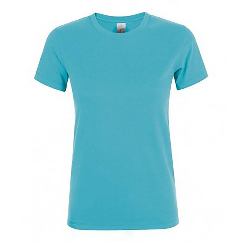 Kurzarmtshirt Regent Damen Aquamarine XXL von SOLS