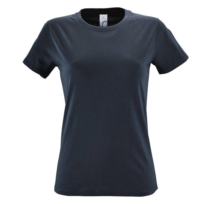 Kurzarmtshirt Regent Damen Grau L von SOLS