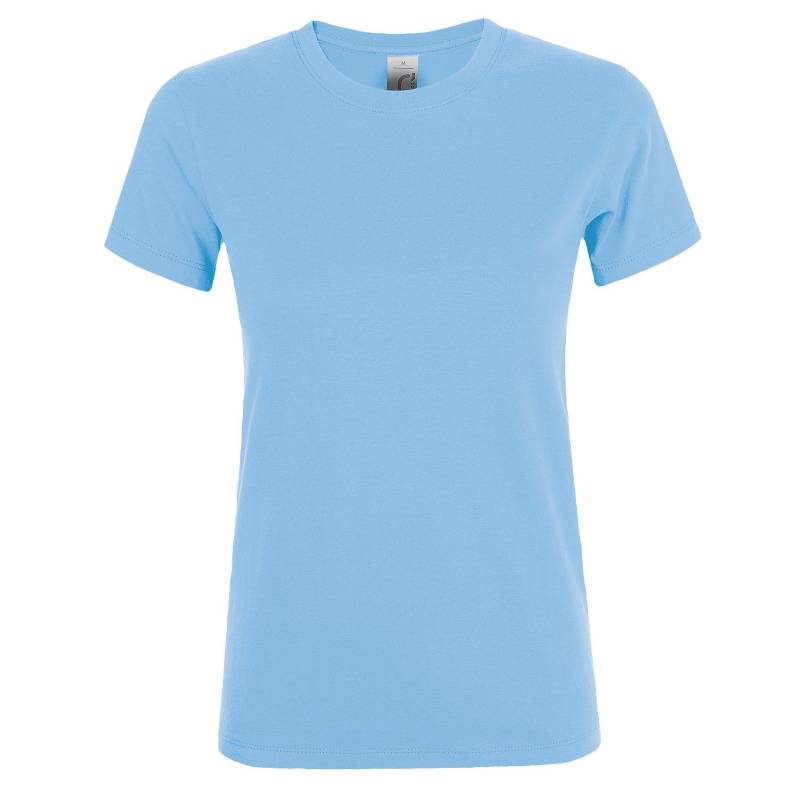 Kurzarmtshirt Regent Damen Himmelblau L von SOLS