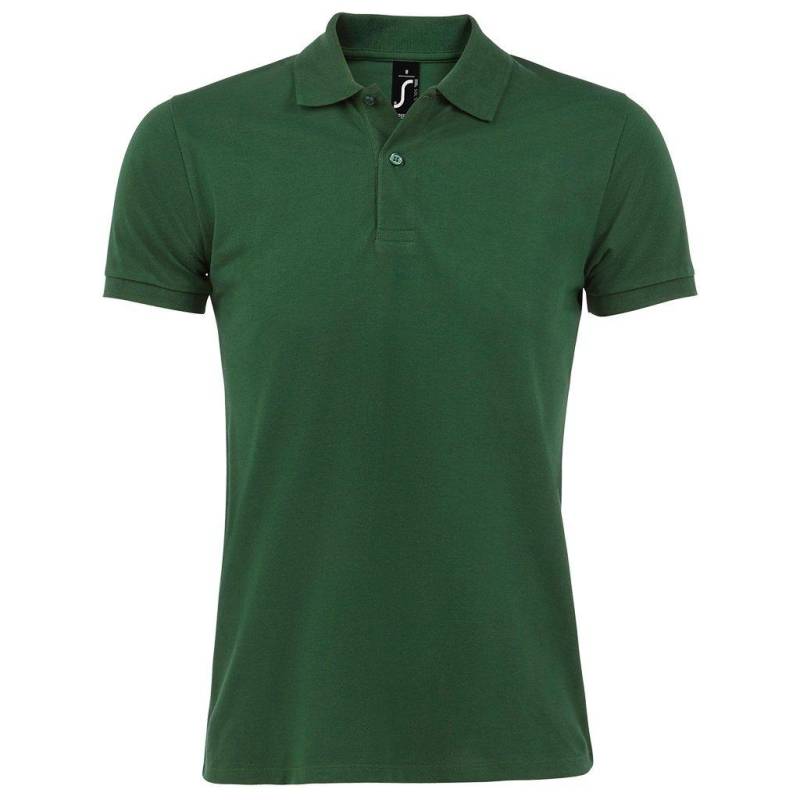 Mens Perfect Pique Poloshirt, Kurzarm Herren Grün L von SOLS