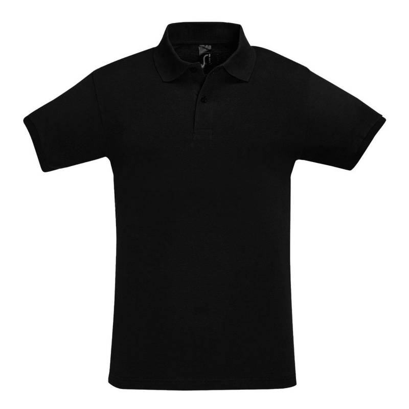 Mens Perfect Pique Poloshirt, Kurzarm Herren Schwarz XL von SOLS