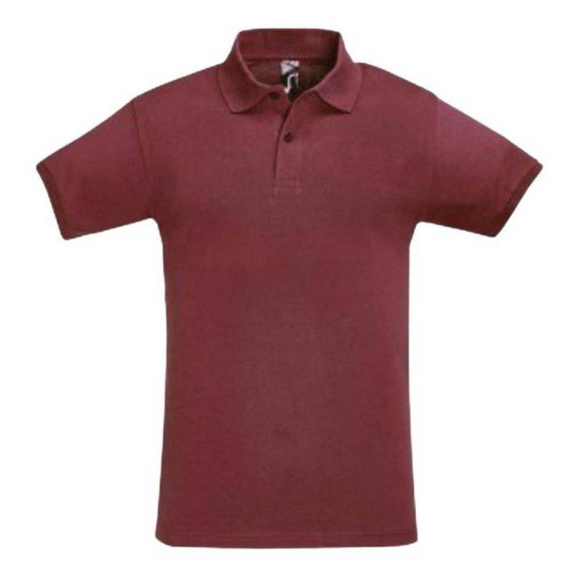 Mens Perfect Pique Poloshirt, Kurzarm Herren Weinrot XXL von SOLS