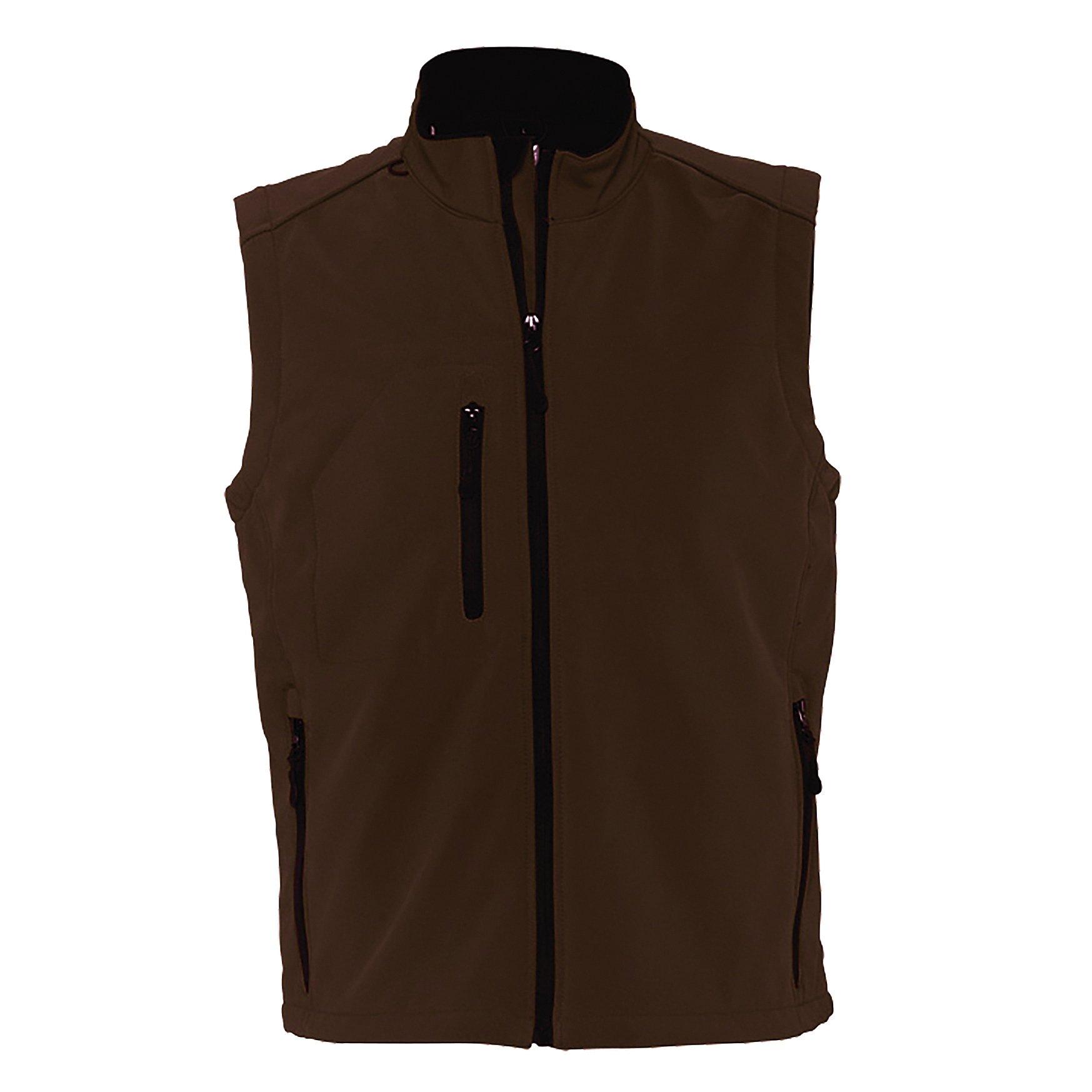 SOLS - Mens Rallye SoftshellWeste Bodywarmer Weste, für Herren, Kühles Braun, Größe M von SOLS