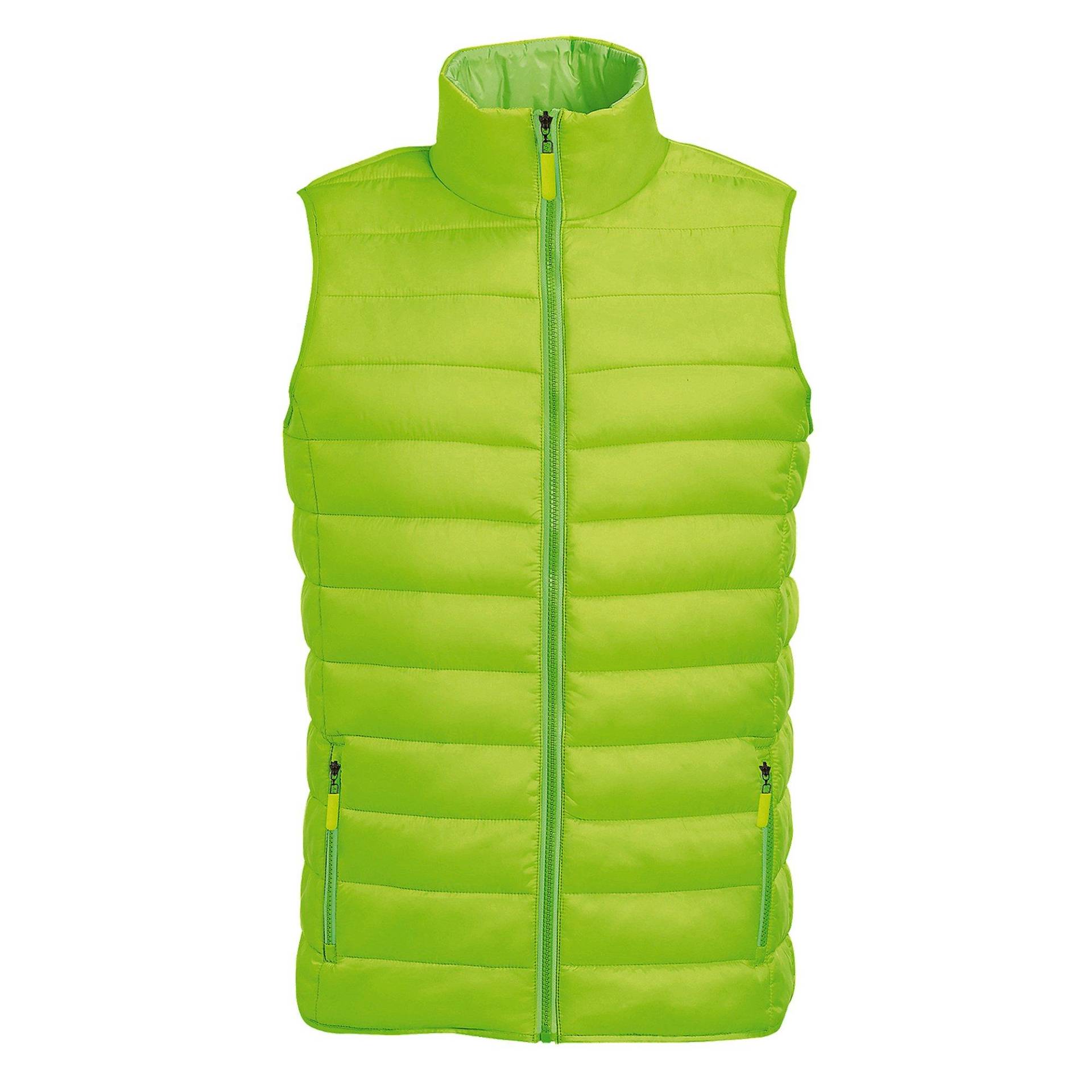 Mens Wave Stepp Bodywarmerweste Wasserabweisende Herren Limettengrün 3XL von SOLS