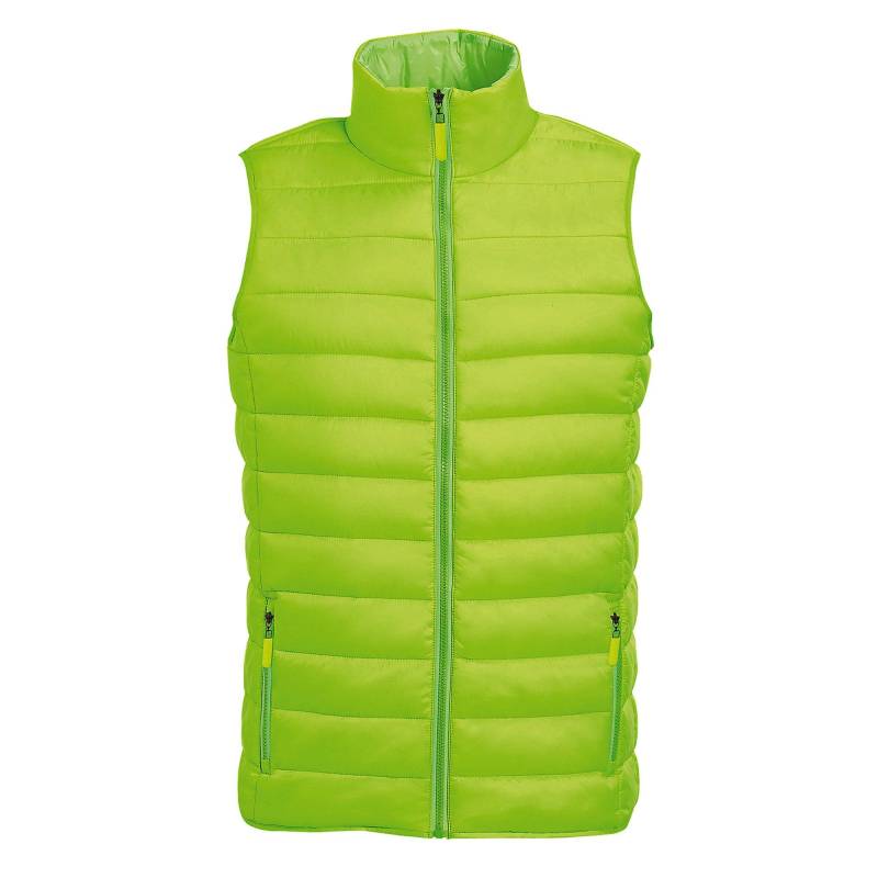 Mens Wave Stepp Bodywarmerweste Wasserabweisende Herren Limettengrün 3XL von SOLS