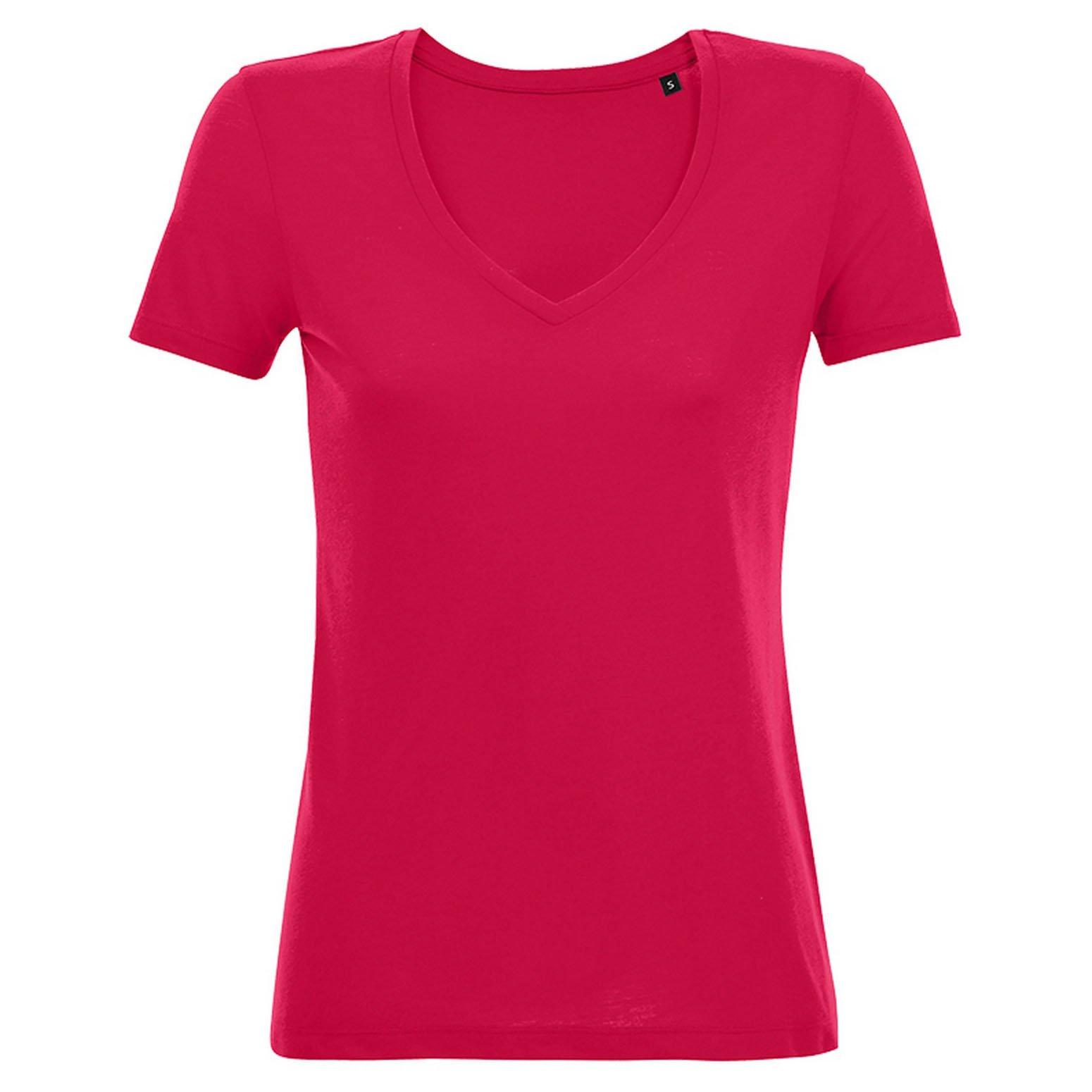 Motion Tshirt Damen Dunkelrosa M von SOLS