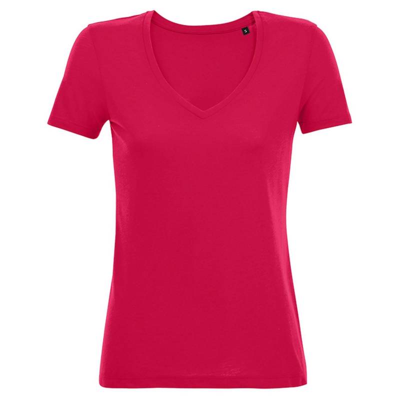 Motion Tshirt Damen Dunkelrosa S von SOLS