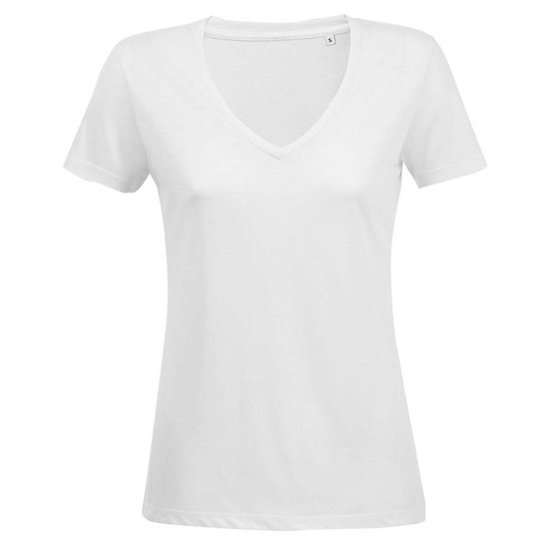 Motion Tshirt Damen Weiss XS von SOLS