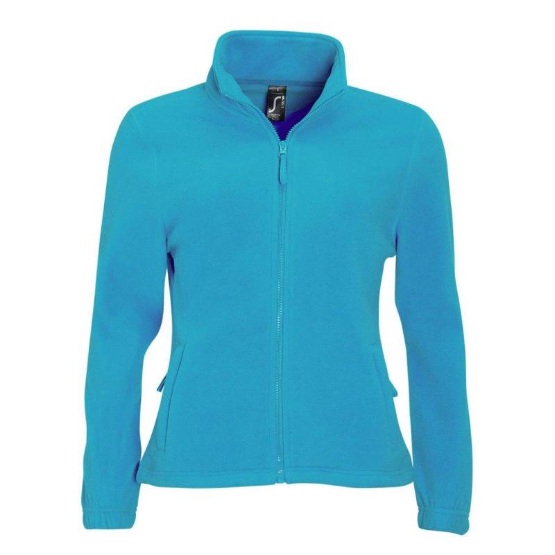 North Fleecejacke Mit Durchgehendem Reißverschluss Damen Aquamarine M von SOLS