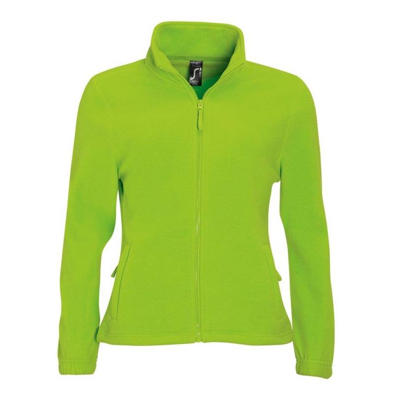 North Fleecejacke Mit Durchgehendem Reißverschluss Damen Limone M von SOLS