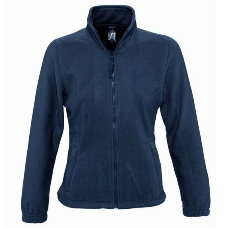 North Fleecejacke Mit Durchgehendem Reißverschluss Damen Marine S von SOLS