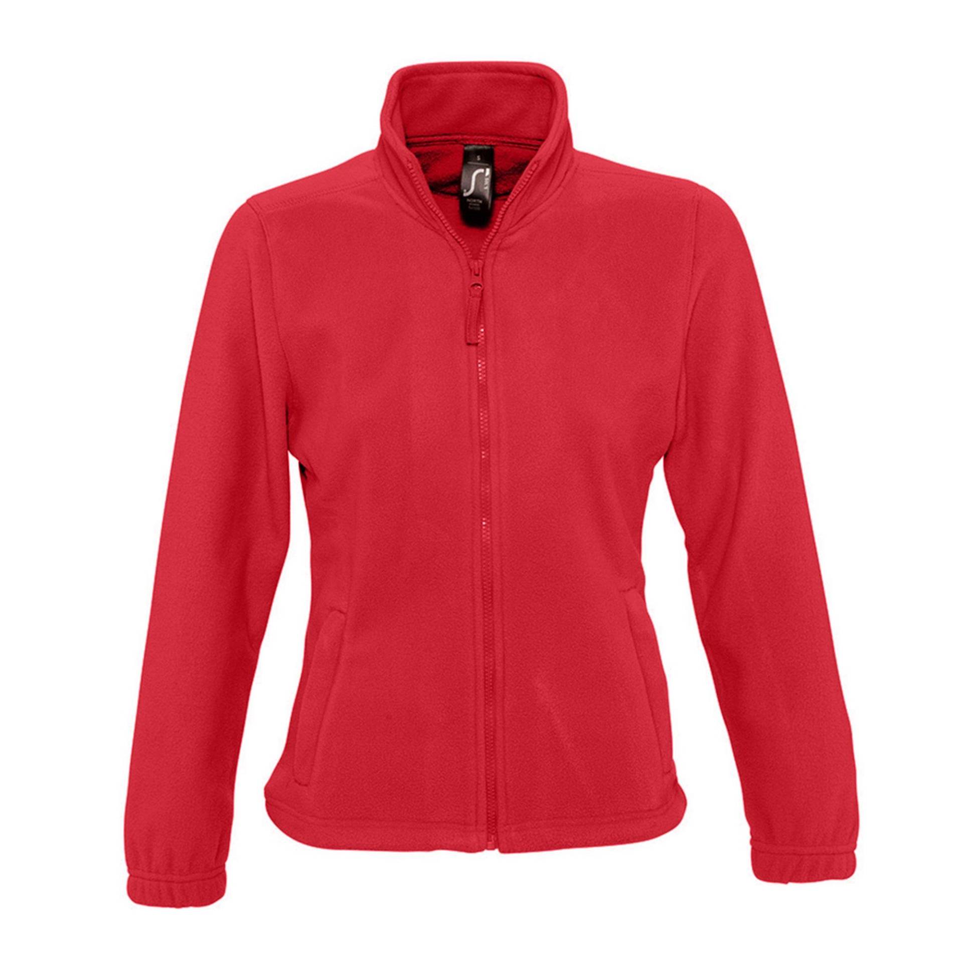 SOLS - North FleeceJacke mit durchgehendem Reißverschluss, für Damen, Rot Bunt, Größe L von SOLS