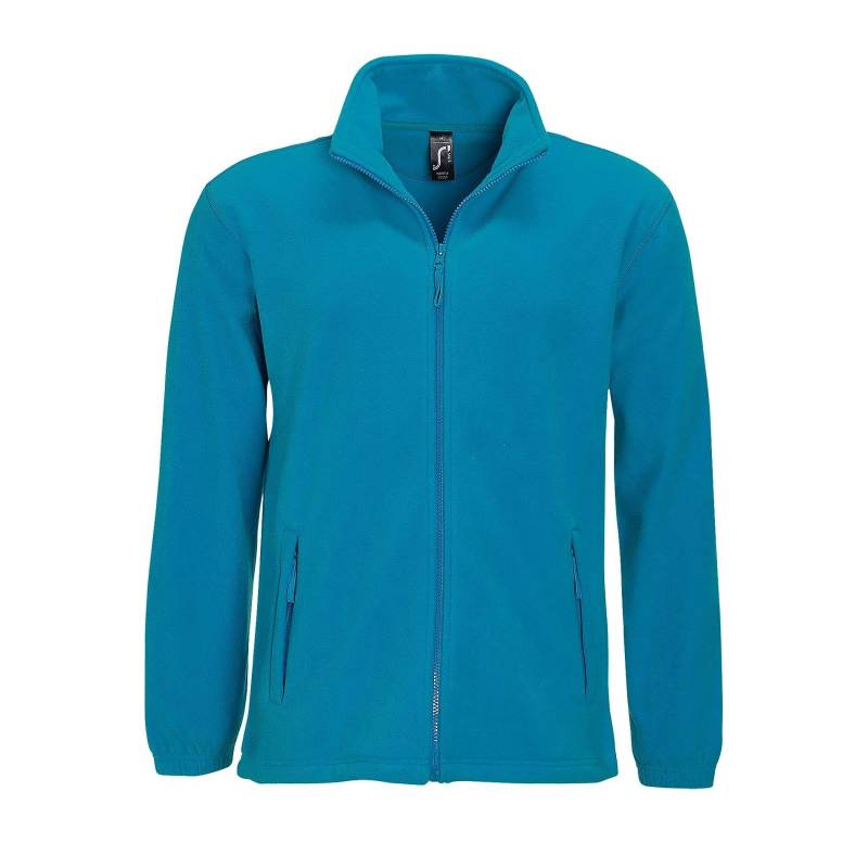 Outdoor Fleece Jacke North Herren Aquamarine XS von SOLS