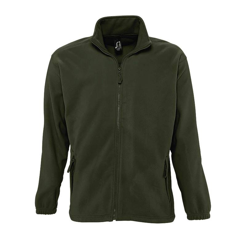 Outdoor Fleece Jacke North Herren Khaki L von SOLS