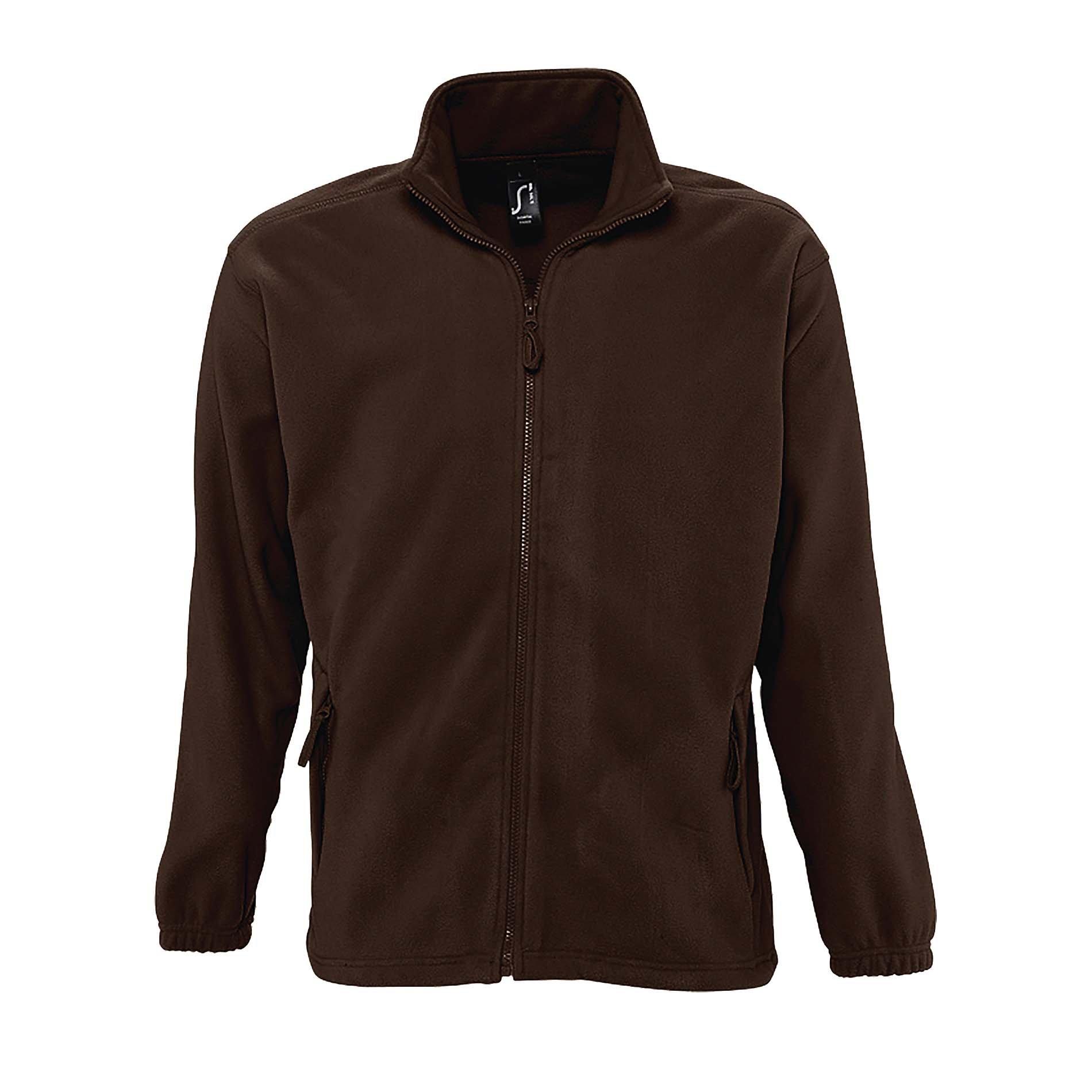 SOLS - Outdoor Fleece Jacke North, für Herren, Kühles Braun, Größe 4XL von SOLS