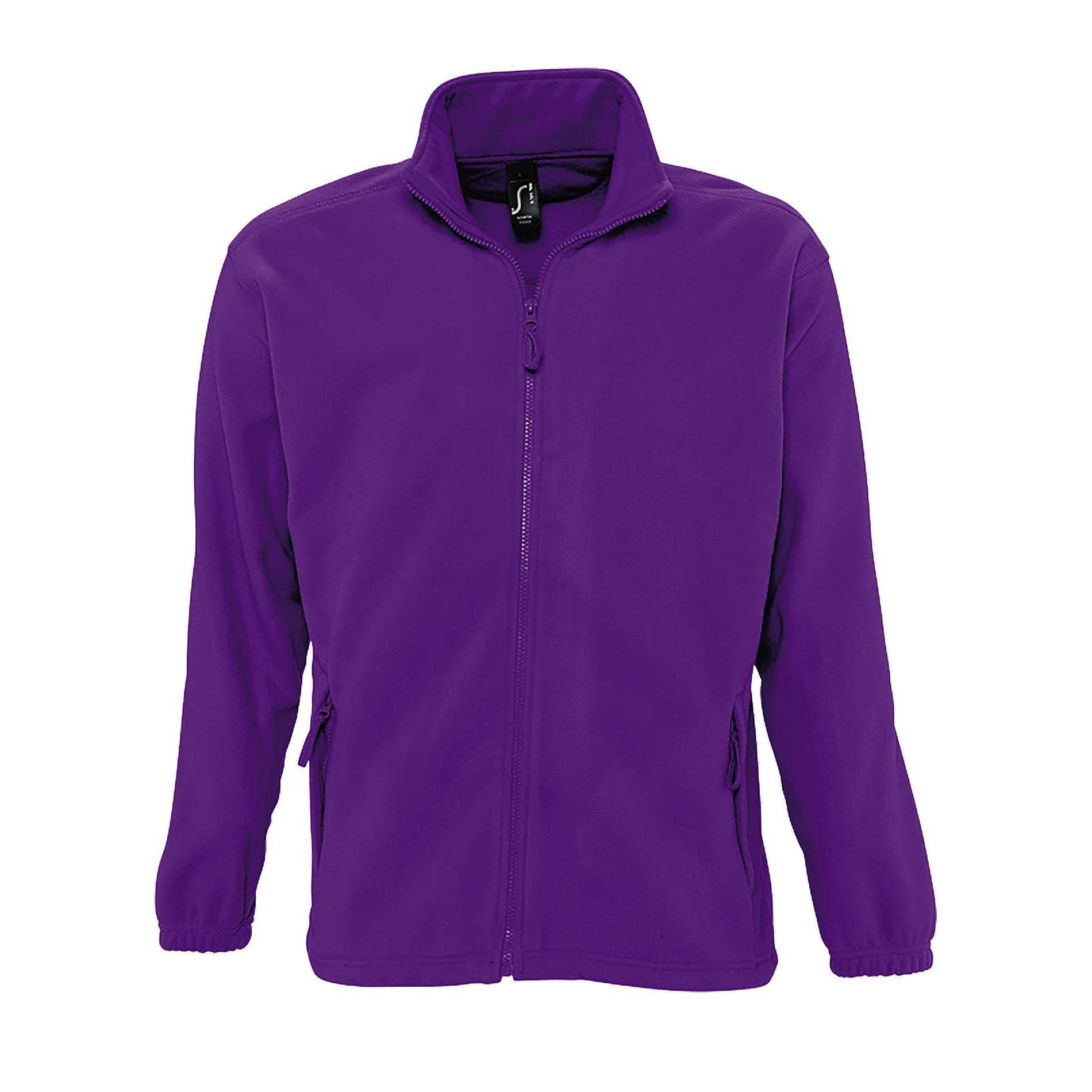 SOLS - Outdoor Fleece Jacke North, für Herren, Lila, Größe S von SOLS