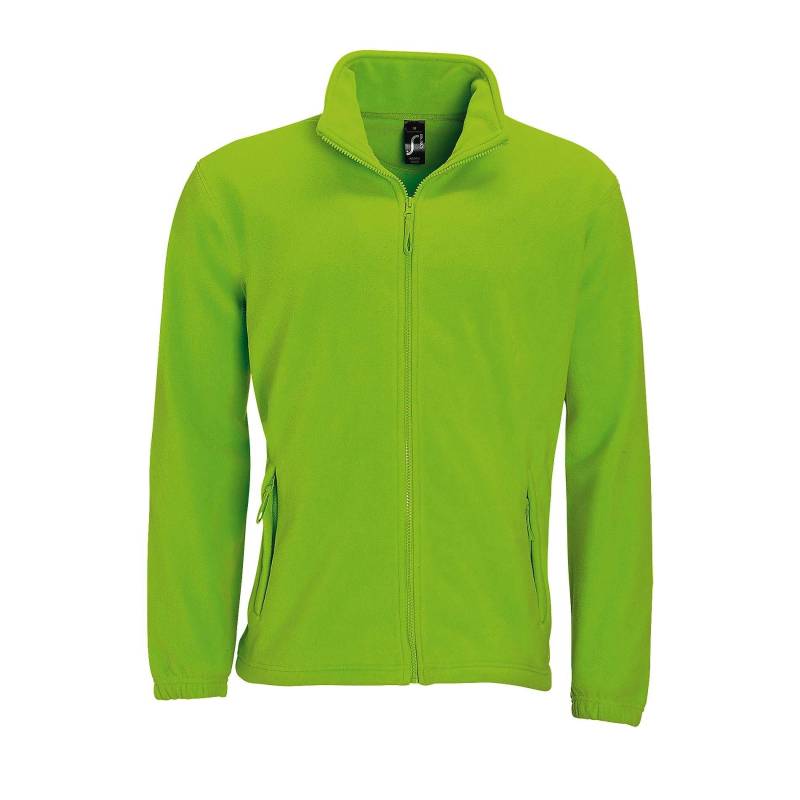 Outdoor Fleece Jacke North Herren Limone M von SOLS