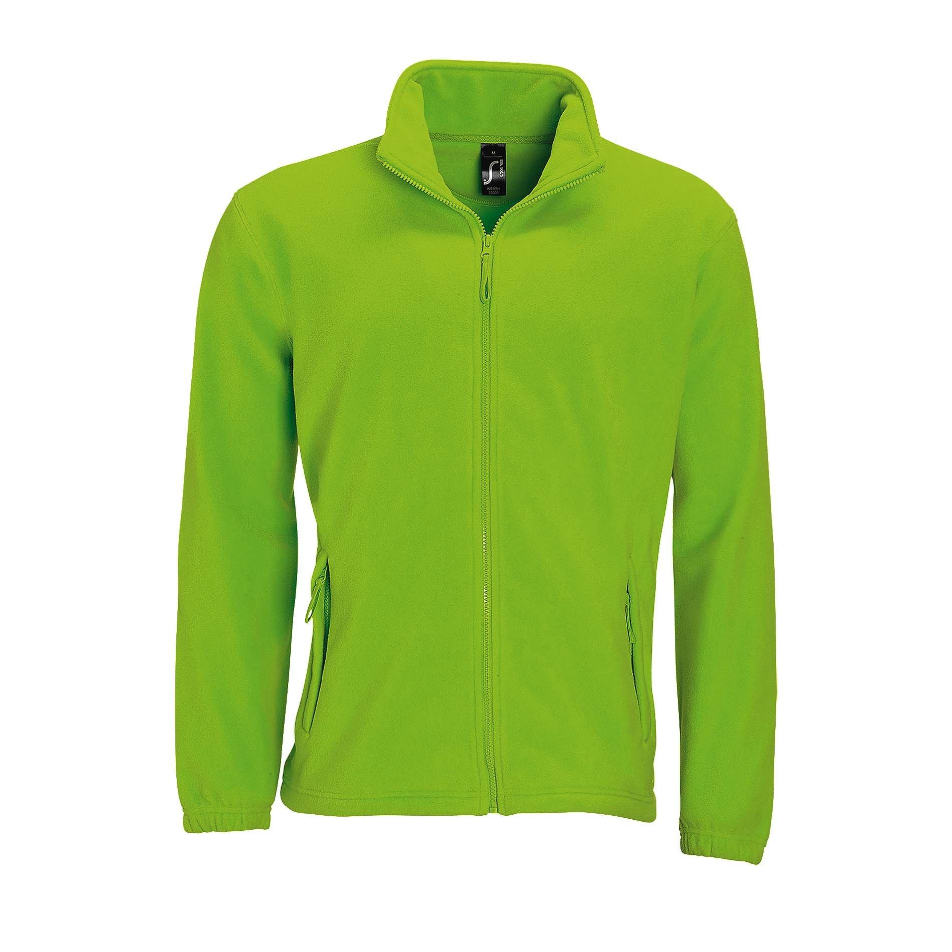 Outdoor Fleece Jacke North Herren Limone XS von SOLS