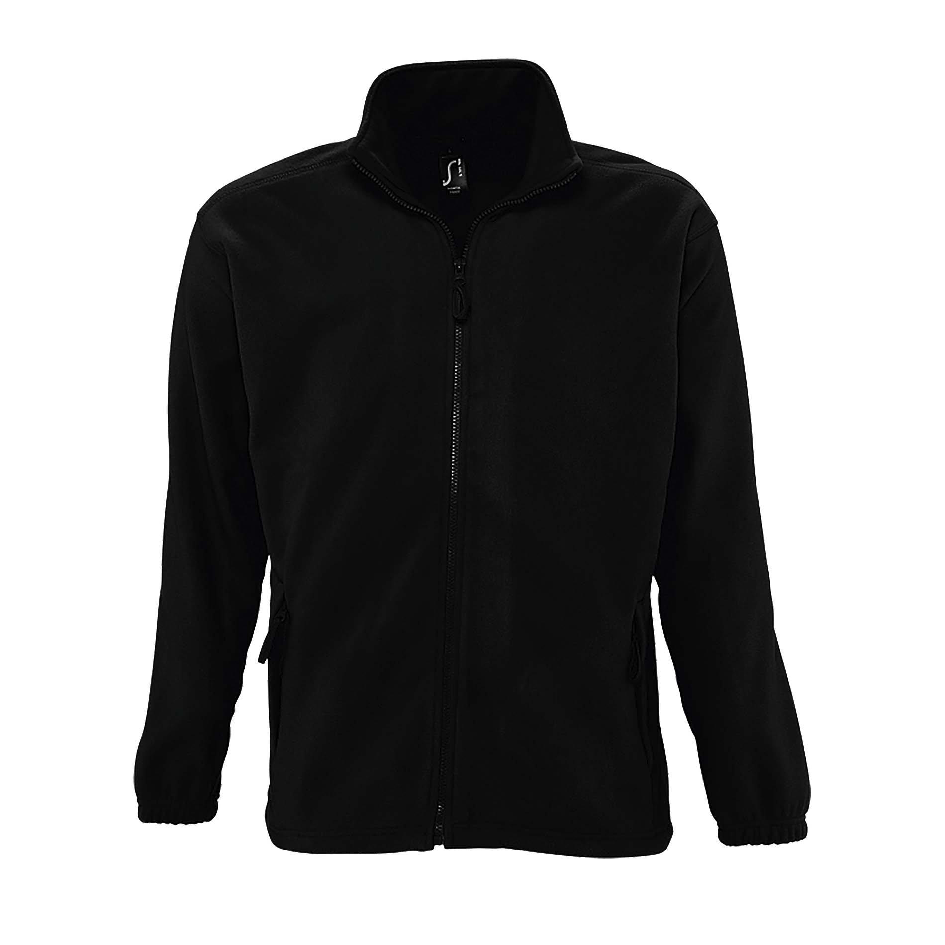 SOLS - Outdoor Fleece Jacke North, für Herren, Schwarz, Größe 4XL von SOLS