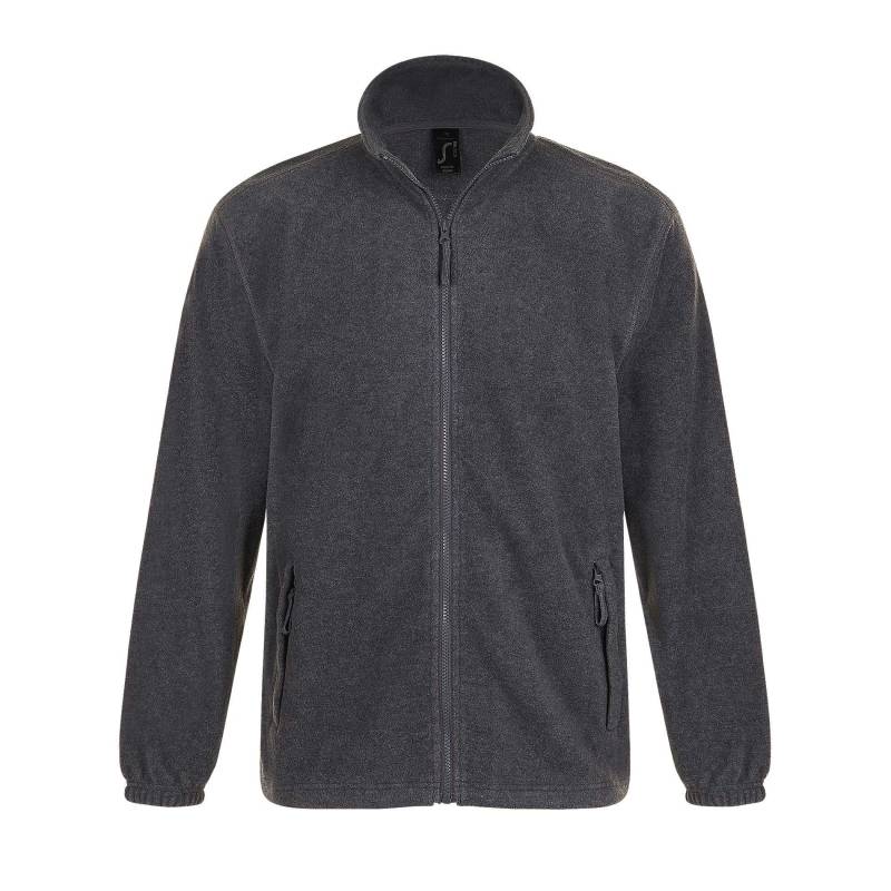 Outdoor Fleece Jacke North Herren Taubengrau L von SOLS