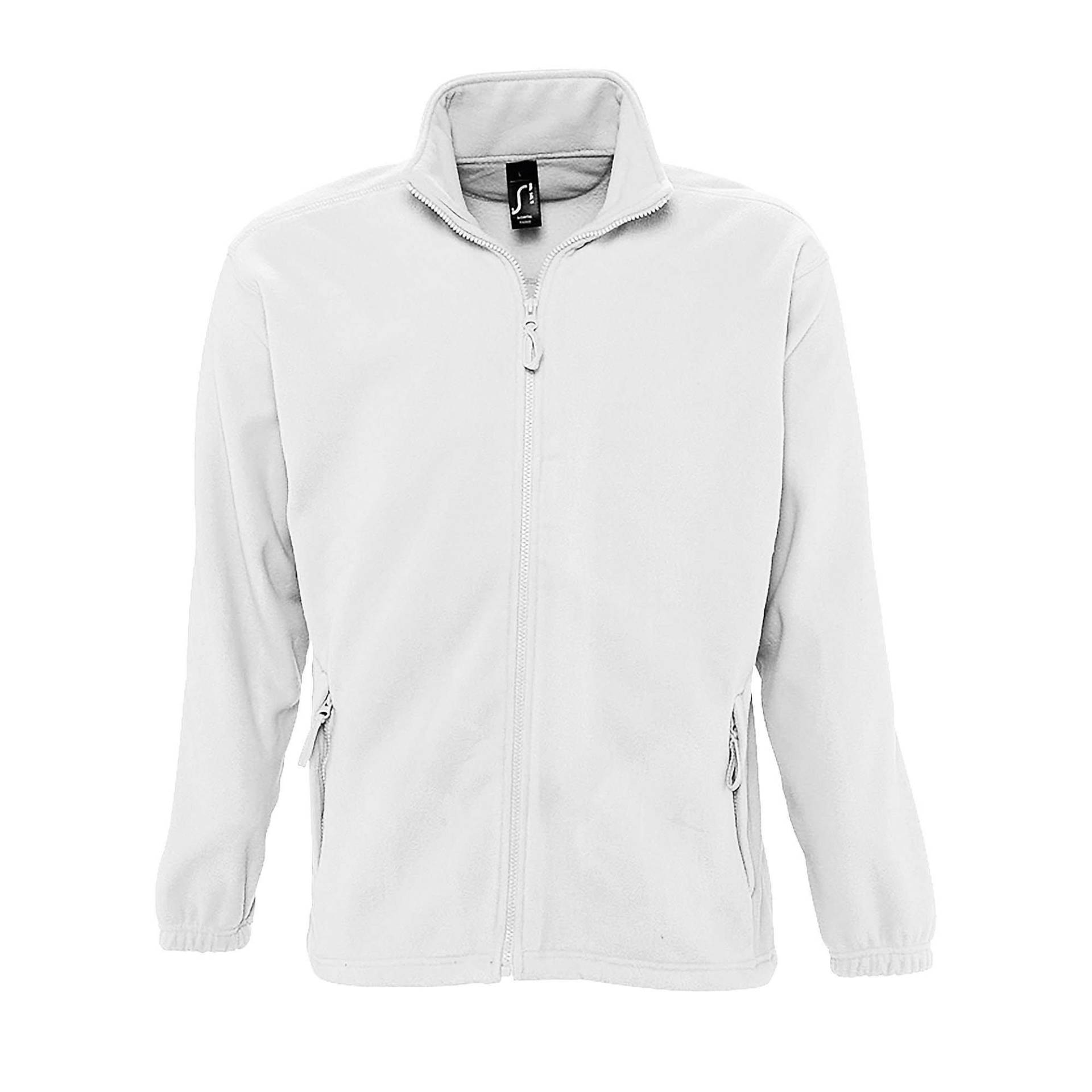 SOLS - Outdoor Fleece Jacke North, für Herren, Weiss, Größe L von SOLS