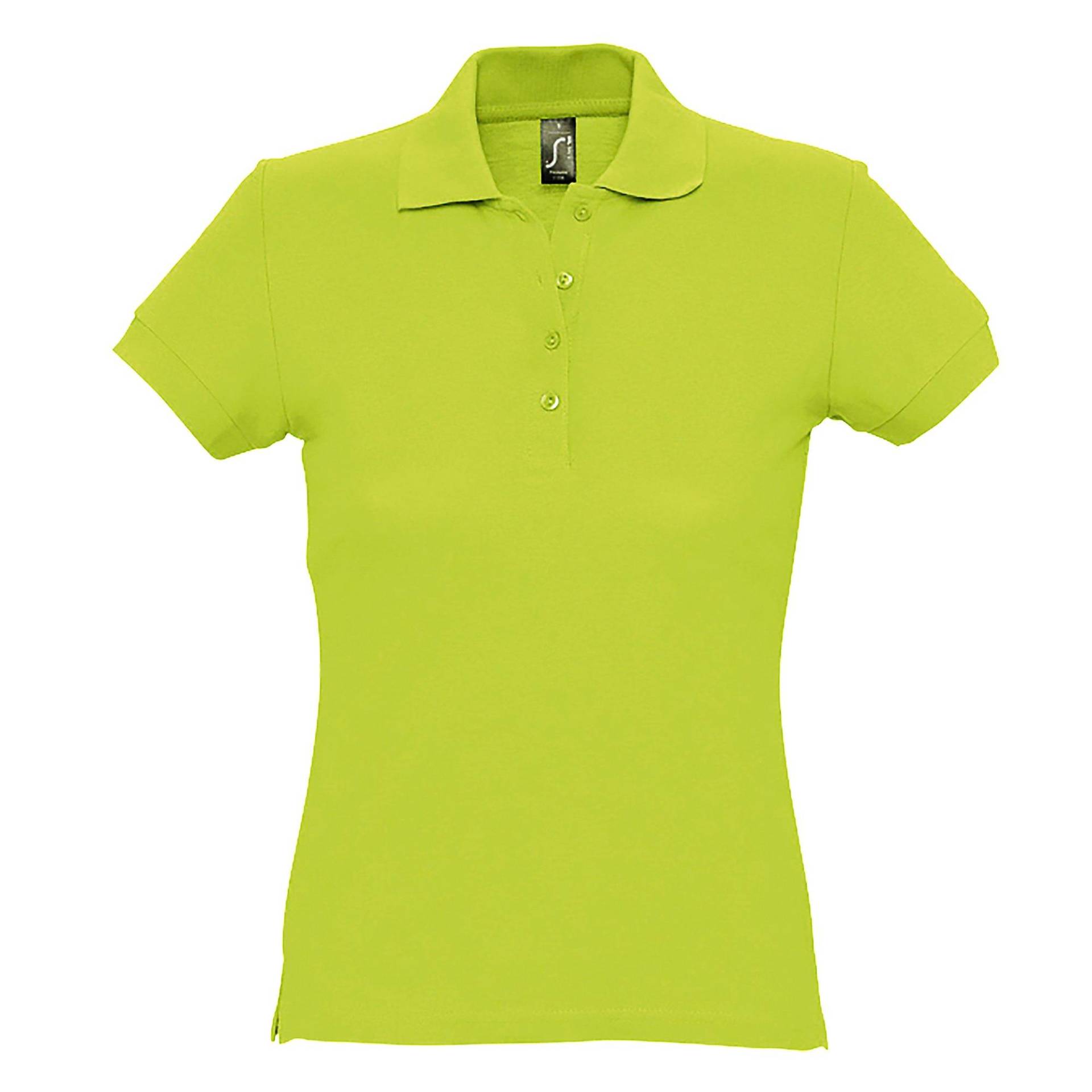 Passion Poloshirt, Kurzarm Damen Grün M von SOLS