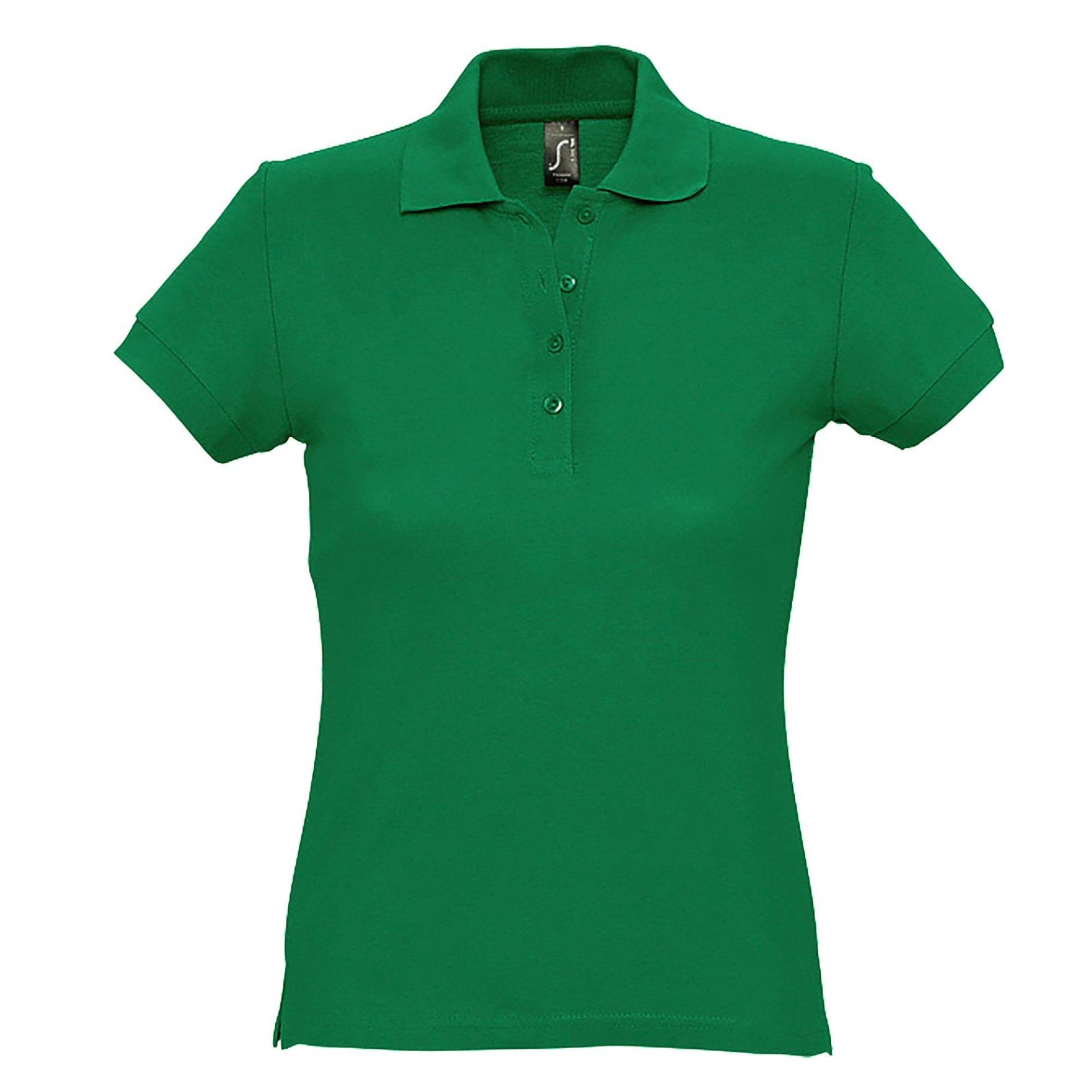 Passion Poloshirt, Kurzarm Damen Grün S von SOLS