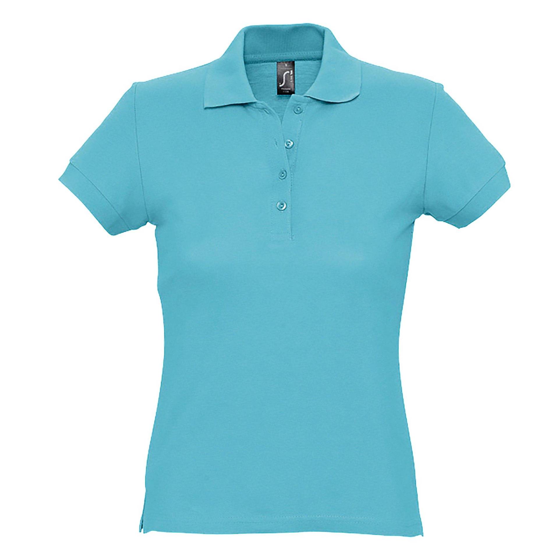 Passion Poloshirt, Kurzarm Damen Hellblau XL von SOLS