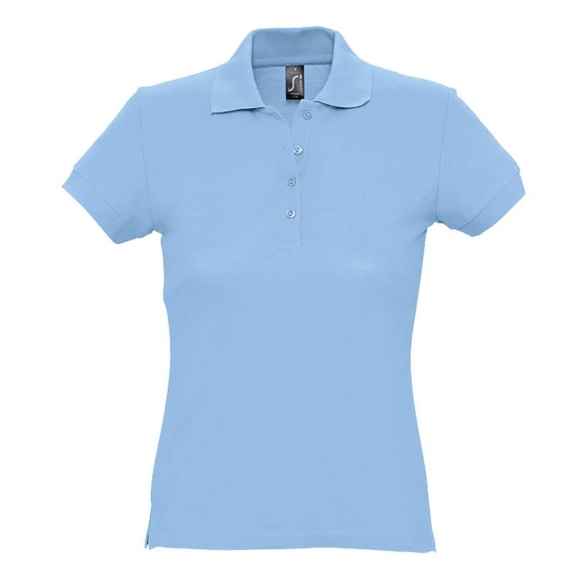 Passion Poloshirt, Kurzarm Damen Himmelblau XXL von SOLS