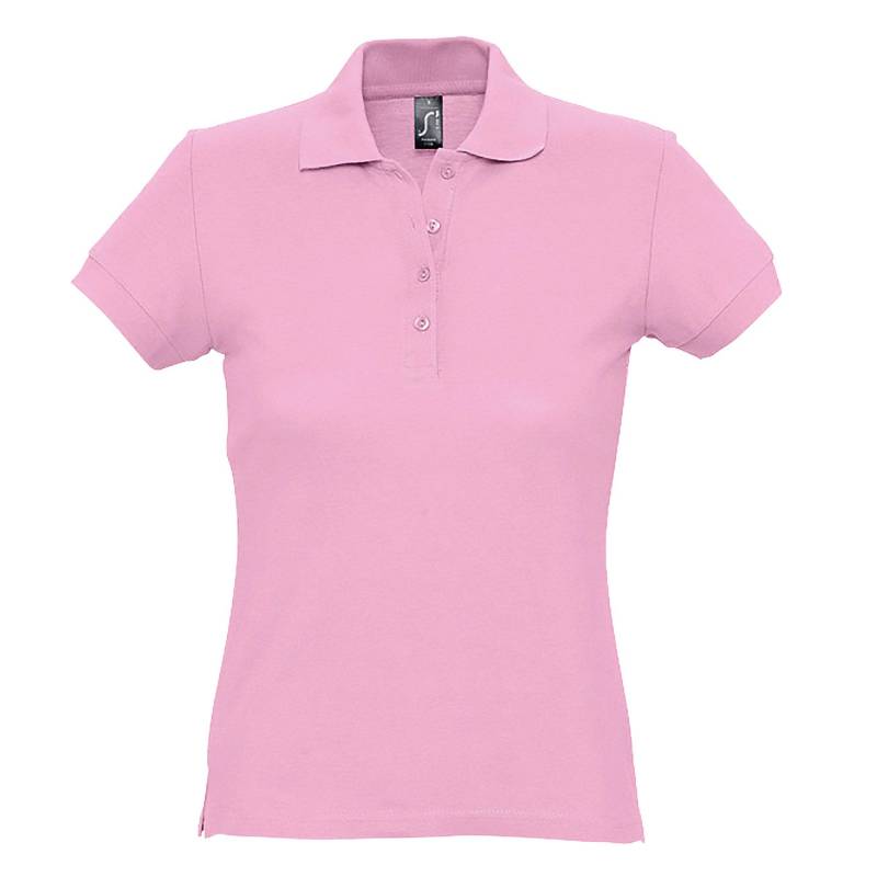 Passion Poloshirt, Kurzarm Damen Pink L von SOLS