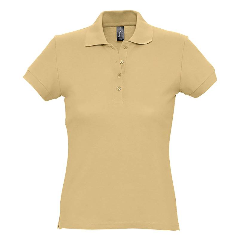 Passion Poloshirt, Kurzarm Damen Sand L von SOLS