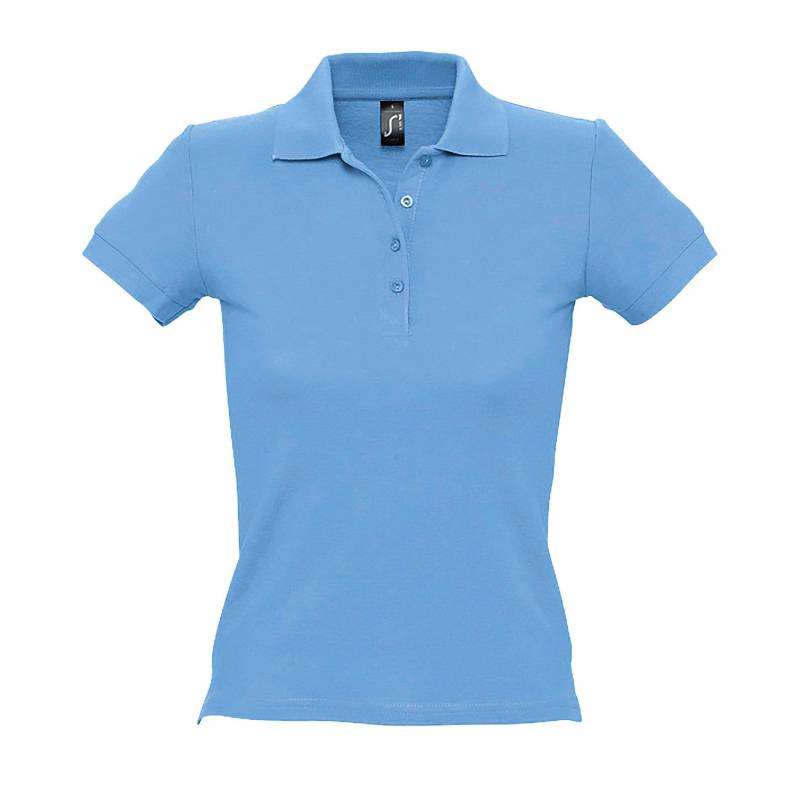 People Poloshirt, Kurzarm Damen Himmelblau S von SOLS