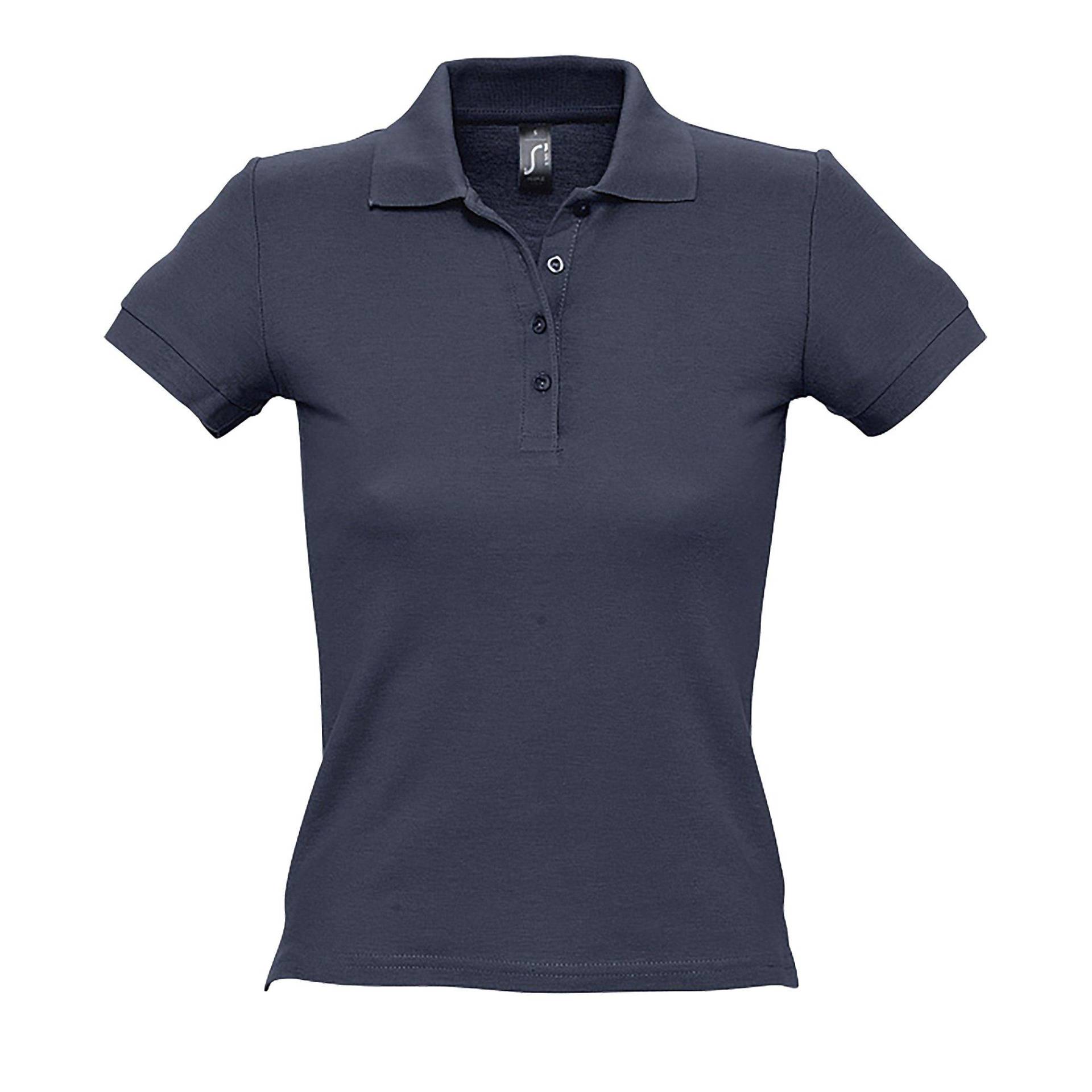 People Poloshirt, Kurzarm Damen Marine S von SOLS