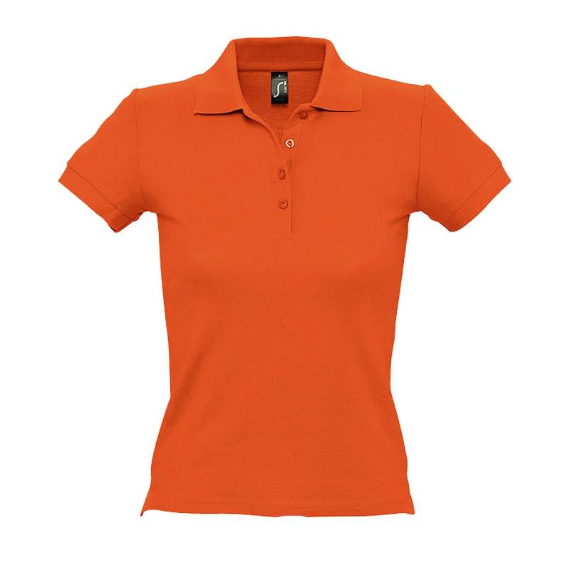 People Poloshirt, Kurzarm Damen Orange L von SOLS